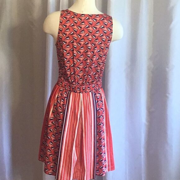 Sleeveless dress with a nautical style in small by COLLECTIVE CONCEPTS - Picture 10 of 14